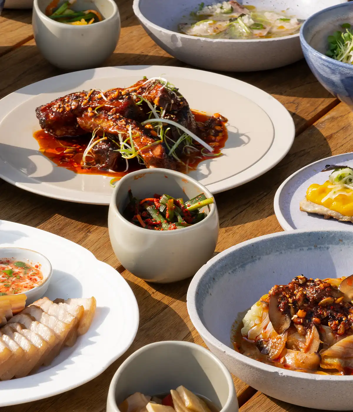 Dishes from Chef Mindy Oh at Abernethys